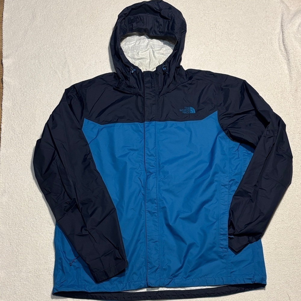 The North Face Men's Venture Two-Tone Blue Raincoat - Picture 2 of 13